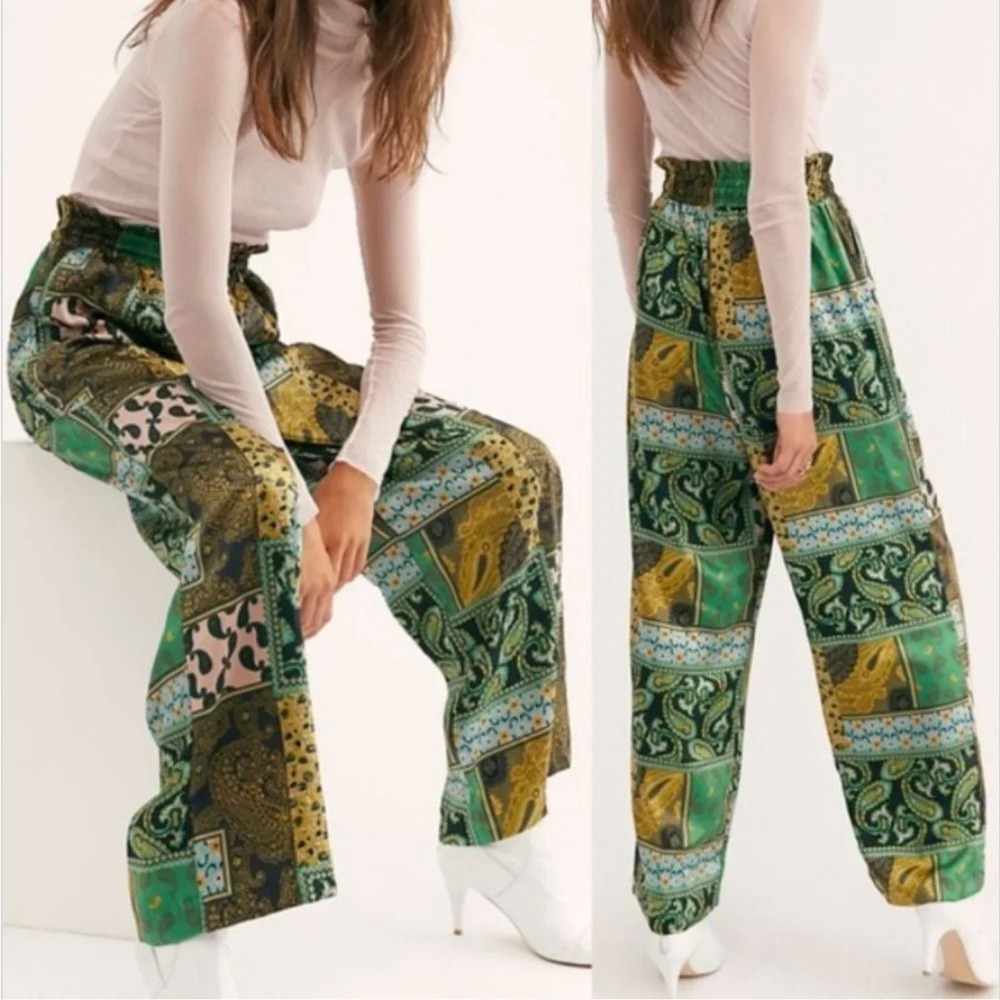 Free People Patch Things‎ Up Boho Patchwork Pants